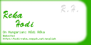 reka hodi business card